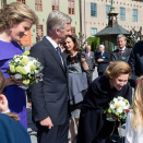 30. april: Kongen og Dronningen er vertskap når Belgias Kong Philippe og Dronning Mathilde er på offisielt besøk i Norge (Foto: Berit Roald. NTB scanpix)